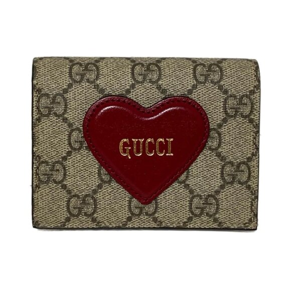 Authentic GUCCI GG Supreme Leather Wallet br258-121225 - Picture 1 of 6